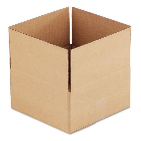 Fixed-depth Corrugated Shipping Boxes, Regular Slotted Container (rsc), 12" X 12" X 6", Brown Kraft, 25/bundle