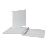 Slant D-ring View Binder, 3 Rings, 1" Capacity, 11 X 8.5, White, 12/carton