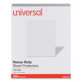 Top-load Poly Sheet Protectors, Heavy Gauge, Letter Size, Clear, 200/pack