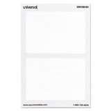 Plain Self-adhesive Name Badges, 3 1-2 X 2 1-4, White, 100-pack