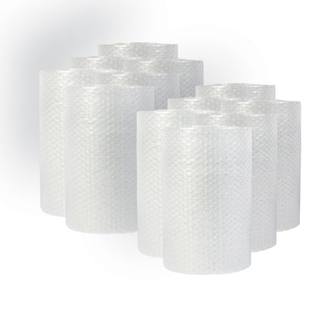 Bubble Packaging, 0.19" Thick, 12" X 10 Ft, Perforated Every 12", Clear, 12/carton