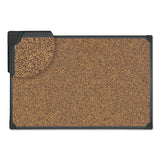 Tech Cork Board, 48 X 36, Cork, Black Frame