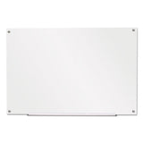 Frameless Glass Marker Board, 36" X 24", White