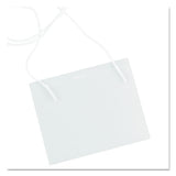 Clear Badge Holders W-neck Lanyards, 3 X 4, White Inserts, 100-box