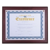 Award Plaque, 13 1-3" X 11", Mahogany