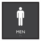 Ada Sign, Men, Plastic, 8 X 8, Clear/white