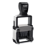 Trodat Professional Stamp, Dater, Self-inking, 1 5-8 X 3-8, Black