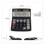 1180-3a Antimicrobial Desktop Calculator, 12-digit Lcd