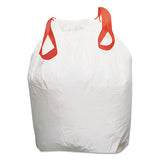 Heavy-duty Trash Bags, 13 Gal, 0.9 Mil, 24.5" X 27.38", White, 200-box