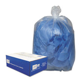 Linear Low-density Can Liners, 10 Gal, 0.6 Mil, 24" X 23", Clear, 500-carton