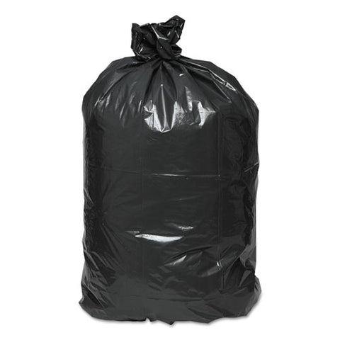 Linear Low Density Recycled Can Liners, 56 Gal, 2 Mil, 43" X 47", Black, 100-carton