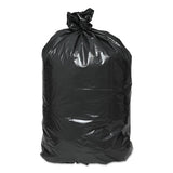 Linear Low Density Recycled Can Liners, 45 Gal, 1.25 Mil, 40" X 46", Black, 100-carton