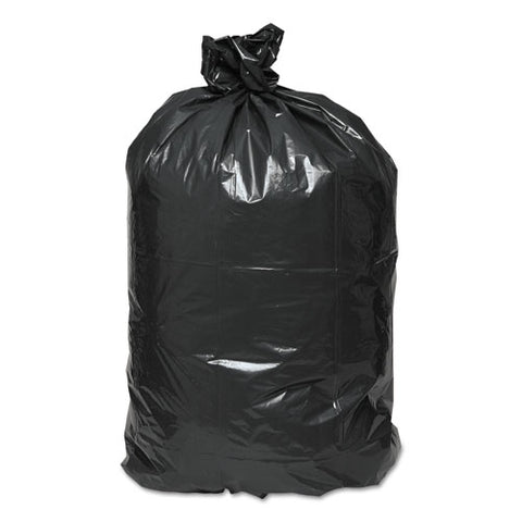 Linear Low Density Recycled Can Liners, 45 Gal, 1.65 Mil, 40" X 46", Black, 100-carton