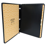 Looseleaf Minute Book, Black Leather-like Cover, 250 Unruled Pages, 8 1-2 X 11