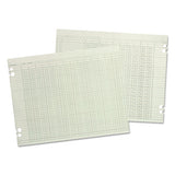 Accounting Sheets, 10 Column, 9-1-4 X 11-7-8, 100 Loose Sheets-pack, Green