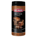 Leather Wipes, 7 X 8, 30-canister, 4 Canisters-carton