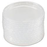 Deli Container Lids, Plug-style, Clear, 50-pack, 10 Packs-carton