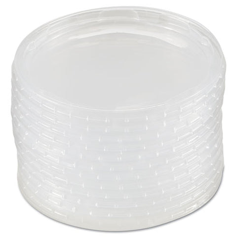 Deli Container Lids, Plug-style, Clear, 50-pack, 10 Packs-carton