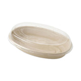 Fiber Burrito Bowl Lids, 9.7" Diameter, Clear, 300-carton