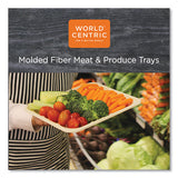 Fiber Trays, 1-compartment, 8.3 X 4.9 X 0.7, Natural, 500-carton