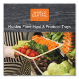 Fiber Trays, Pla Lined, Pfas Free, 1-compartment, 9.1 X 7.1 X 0.7, Natural, 500-carton