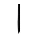 Blen Gel Pen, Retractable, Fine 0.7 Mm, Black Ink, Black Barrel, Dozen