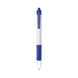 Sarasa Dry X20+ Gel Pen, Retractable, Fine 0.7 Mm, Blue Ink, White Barrel, Dozen