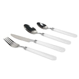 Gibson Sensations II 16 pc Plastic Handle Flatware- White