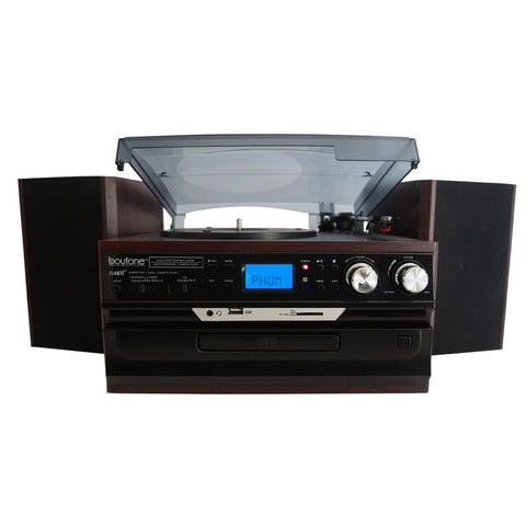 Boytone Multi RPM Turntable w/SD/CD/AUX/USB/RCA/3.5mm Connectivity