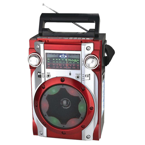 Quantum FX Karoke Multimedia Speaker AM/FM/SW1-2 (Red)
