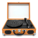 Pyle Retro Belt-Drive Turntable With USB-to-PC Connection, Rechargeable Battery