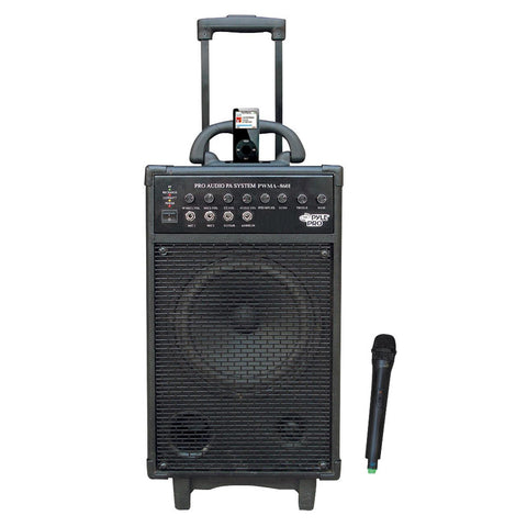 Pyle 500W VHF Wireless Portable PA System /Echo W/iPod Dock