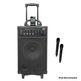 Pyle 300W Dual Channel Wireless Rechageable Portable PA System W/ iPod/iPhone Dock and More